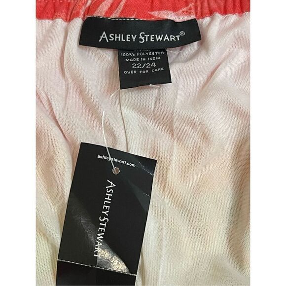 Ashley Stewart 22/24 lined beach pants multicolored NWT - Picture 4 of 8